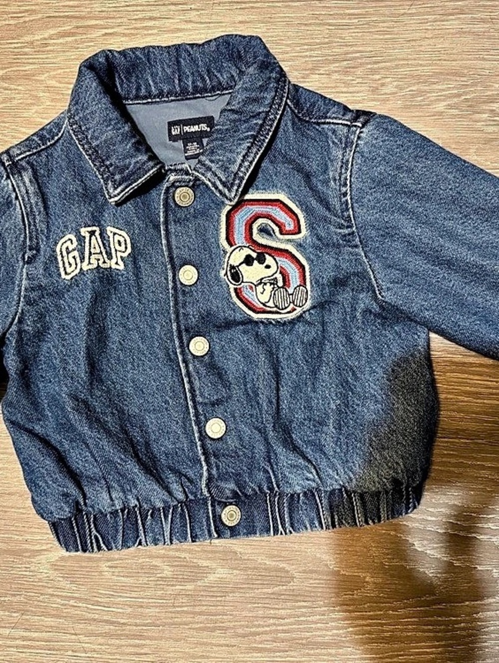 GAP Snoopy denim jacket Kids Blue